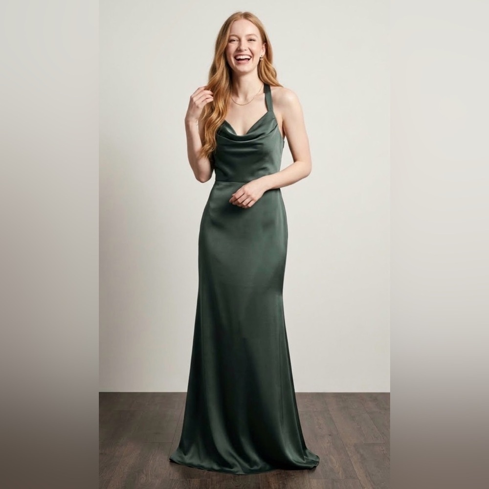 NWT Barbie Azazie Prom Formal Dress Green Size Extra Small/Small. Y2K.  SKU 20
